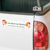 Vraag me naar mijn penthoudende bumper sticker (Op Truck)