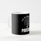 Vraag me naar mijn Podcast Moderator Podcaster Koffiemok (Voorkant links)