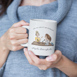 Vraag me naar mijn podcast | Monogram Podcaster Mok