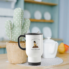 Vraag me naar mijn podcast | Monogram Podcaster Reisbeker