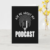 Vraag me naar mijn podiummoderator kaart (Gele Bloem)