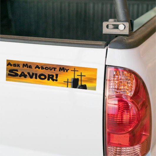 Vraag me naar mijn redder... bumpersticker (Op Truck)