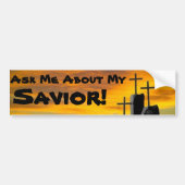 Vraag me naar mijn redder... bumpersticker (Voorkant)