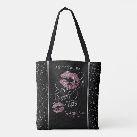 Vraag me naar mijn slipprooflips - Lipsense II Tote Bag (Achterkant)