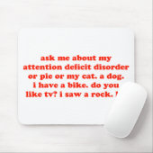 Vraag me naar mijn TOEVOEGING... Muismat (Met muis)