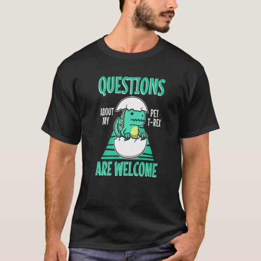 Vraag me naar mijn Trex T-shirt (Voorkant)