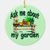 Vraag me naar mijn tuin keramisch ornament (Achterkant)