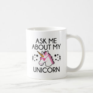 Vraag me naar mijn Unicorn Koffiemok