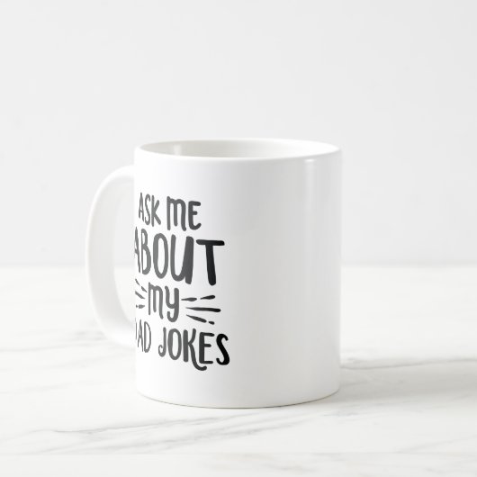 Vraag me naar mijn vaders okes koffiemok (Voorkant links)