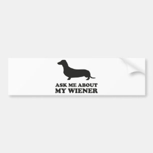 Vraag me naar mijn vrouw bumpersticker