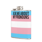 Vraag me naar mijn woordenkast heupfles (Links)