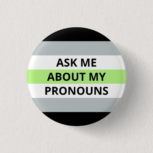 Vraag me naar mijn woordspeling ronde button 3,2 cm (Voorkant)