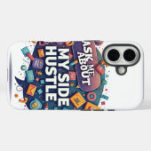Vraag me naar mijn zijkant Case-Mate iPhone case (Achterkant (horizontaal))