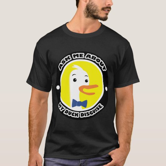 Vraag me naar m'n eendenziekte. t-shirt (Voorkant)
