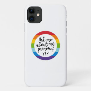 Vraag me naar m'n pronoun? Case-Mate iPhone case