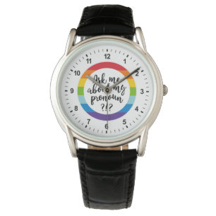Vraag me naar m'n pronoun? horloge