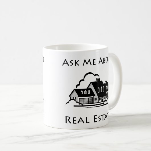 Vraag me naar Mok onroerend goed (Voorkant rechts)