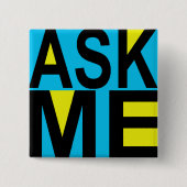 Vraag me naar Museum Docent Button (Voorkant)