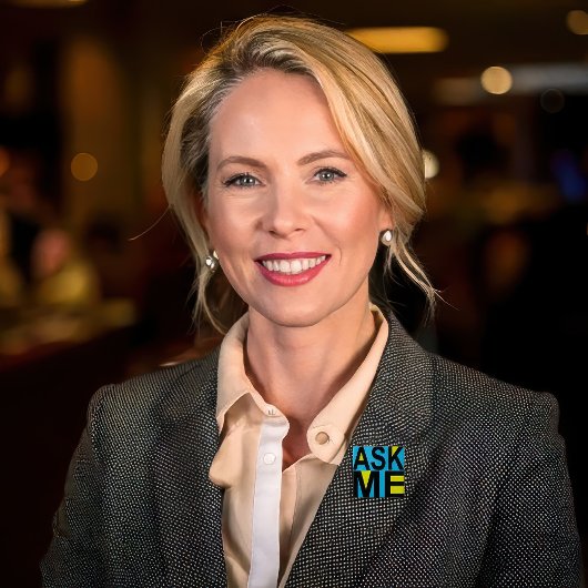 Vraag me naar Museum Docent Button