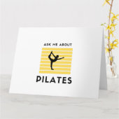 Vraag me naar pilates kaart (Gele Bloem)