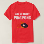 Vraag me naar pingpong t-shirt (Design voorkant)