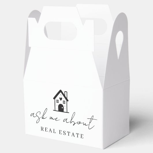 Vraag me naar promotionele objecten in onroerend g bedankdoosjes (Geopend)