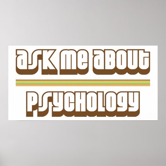 Vraag me naar psychologie poster (Voorkant)