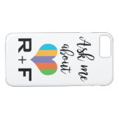 Vraag me naar R+F-kwestie Case-Mate iPhone Case (Achterkant (Horizontaal))