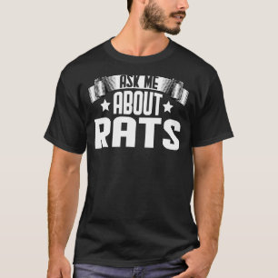 Vraag me naar ratten knaagdieren t-shirt