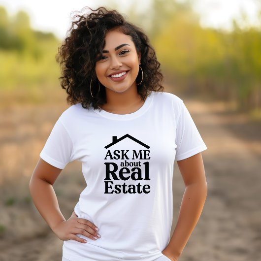Vraag me naar Real Estate Tshirt