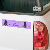 Vraag me naar Reiki Bumpersticker (Op Truck)