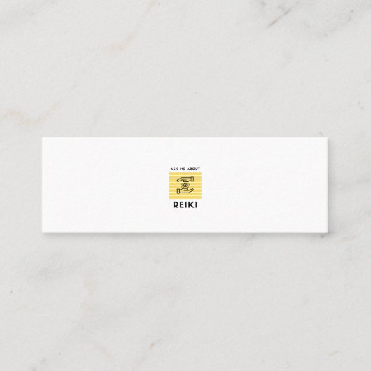 Vraag me naar reiki contactkaartje (Voorkant)