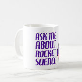 Vraag me naar Rocket Science Koffiemok (Voorkant links)