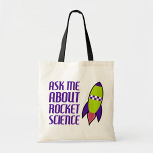 Vraag me naar Rocket Science Tote Bag