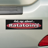 Vraag me naar score bumpersticker (Op auto)