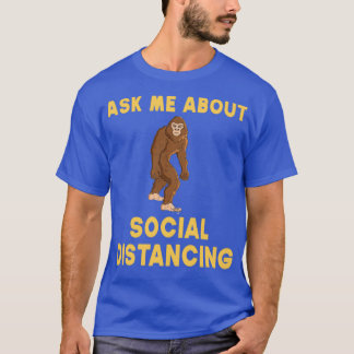 Vraag me naar sociale vervorming t-shirt