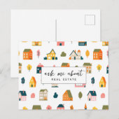 Vraag me naar speciale acties voor huizen van onro briefkaart (Voorkant / Achterkant)