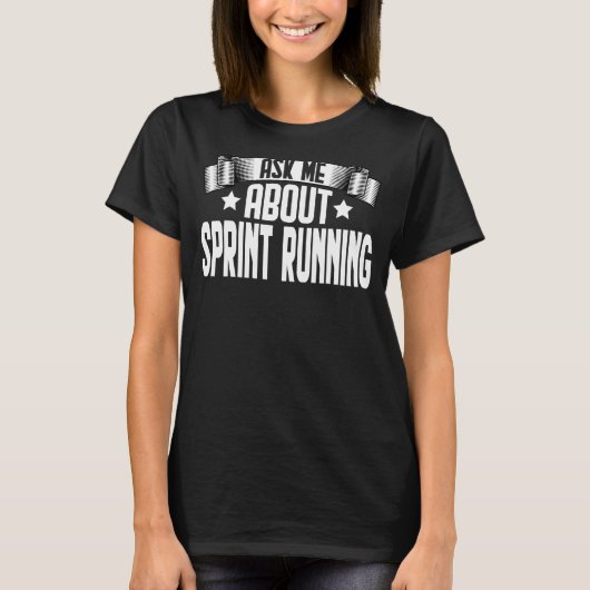 Vraag me naar Sprint Runner Sprint Runner T-shirt (Voorkant)