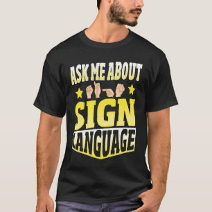 Vraag me naar Taal T-shirt