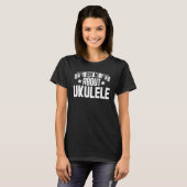 Vraag me naar Ukulele Musician Uke Ukulele Player  T-shirt (Voorkant volledig)