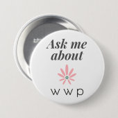 Vraag me naar WWP Button (Voorkant /achterkant)