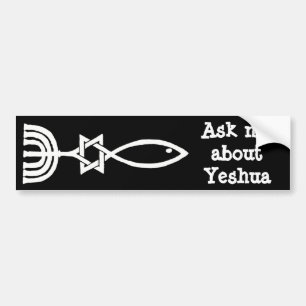 Vraag me naar Yeshua Bumpersticker