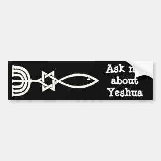 Vraag me naar Yeshua Bumpersticker