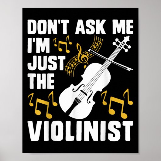 Vraag Me Niet, Ik Ben Gewoon De Violist Poster (Voorkant)