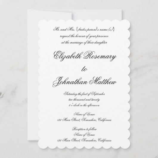 Vraag me niet meer, Alma Tadema, bruiloft Kaart (Achterkant)