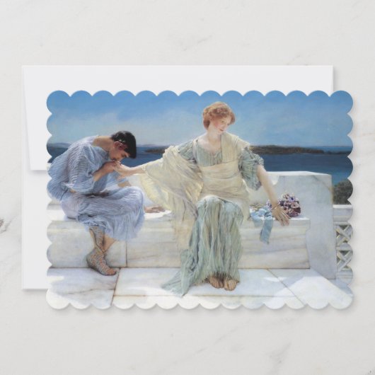 Vraag me niet meer, Alma Tadema, bruiloft Kaart (Voorkant)