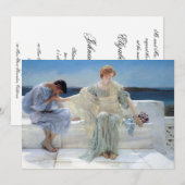 Vraag me niet meer door Alma Tadema, bruiloft Kaart (Voorkant / Achterkant)