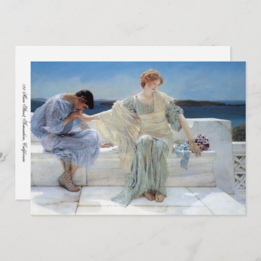 Vraag me niet meer door Alma Tadema, bruiloft Kaart (Voorkant / Achterkant)