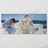 Vraag me niet meer door Alma Tadema, Victoriaans k Menu (Achterkant)