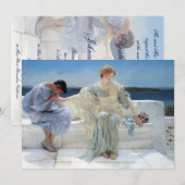 Vraag me niet meer door Alma Tadema Wedding Kaart (Voorkant / Achterkant)
